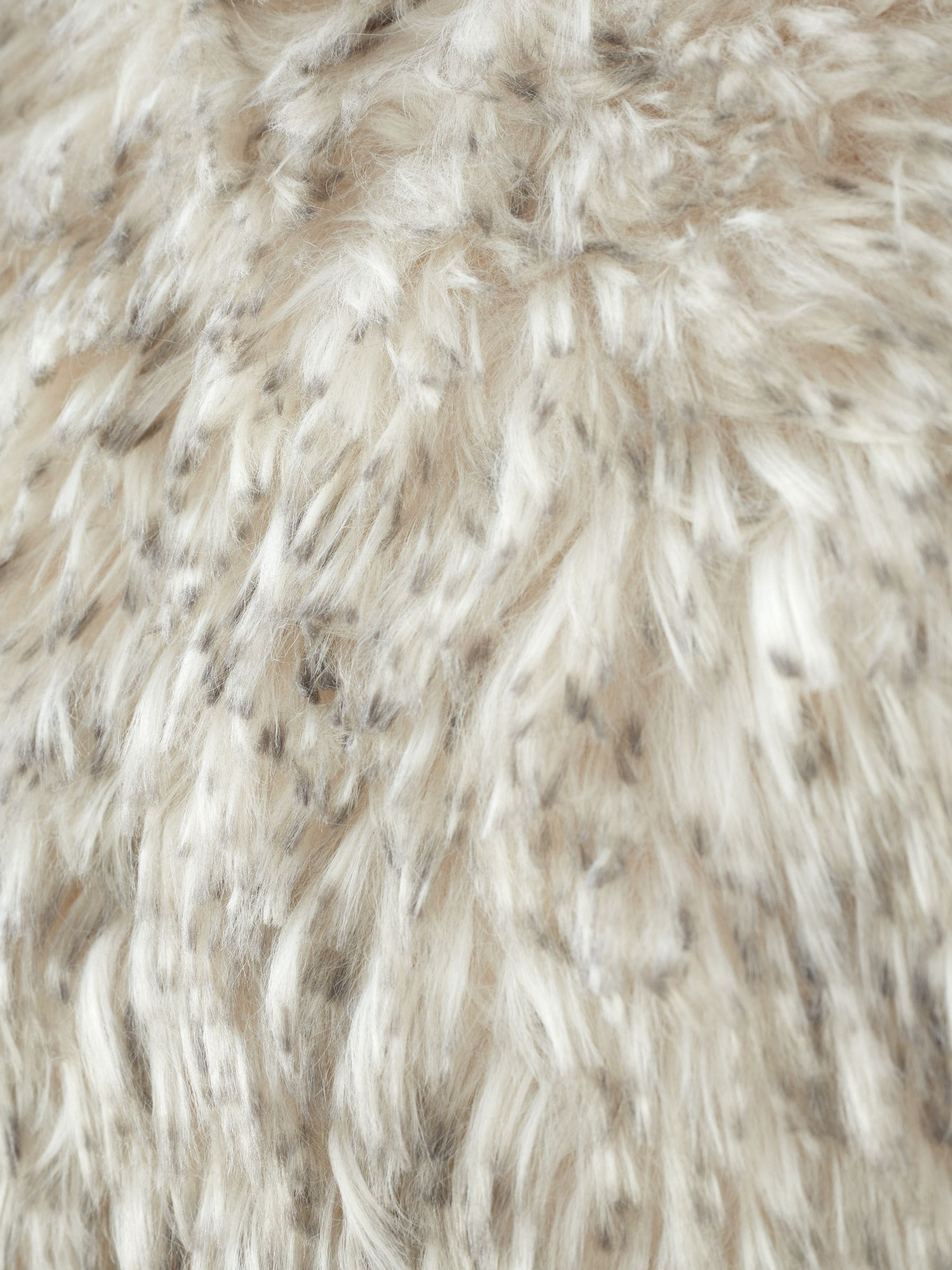 Catherine Lansfield silver grey faux fur cushion 45x45cm - British product