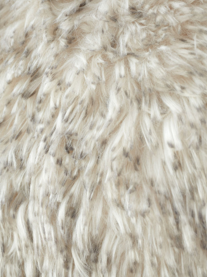 Catherine Lansfield silver grey faux fur cushion 45x45cm - British product