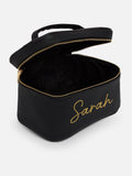Dollymix personalisable black leather vanity case, UK version