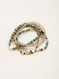 FatFace green stretch stack bracelet 18cm - British product