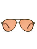 Le Specs Tragic Magic green aviator sunglasses (British brand)