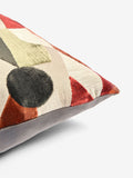 Orange cut velvet cushion 59x59cm - British product