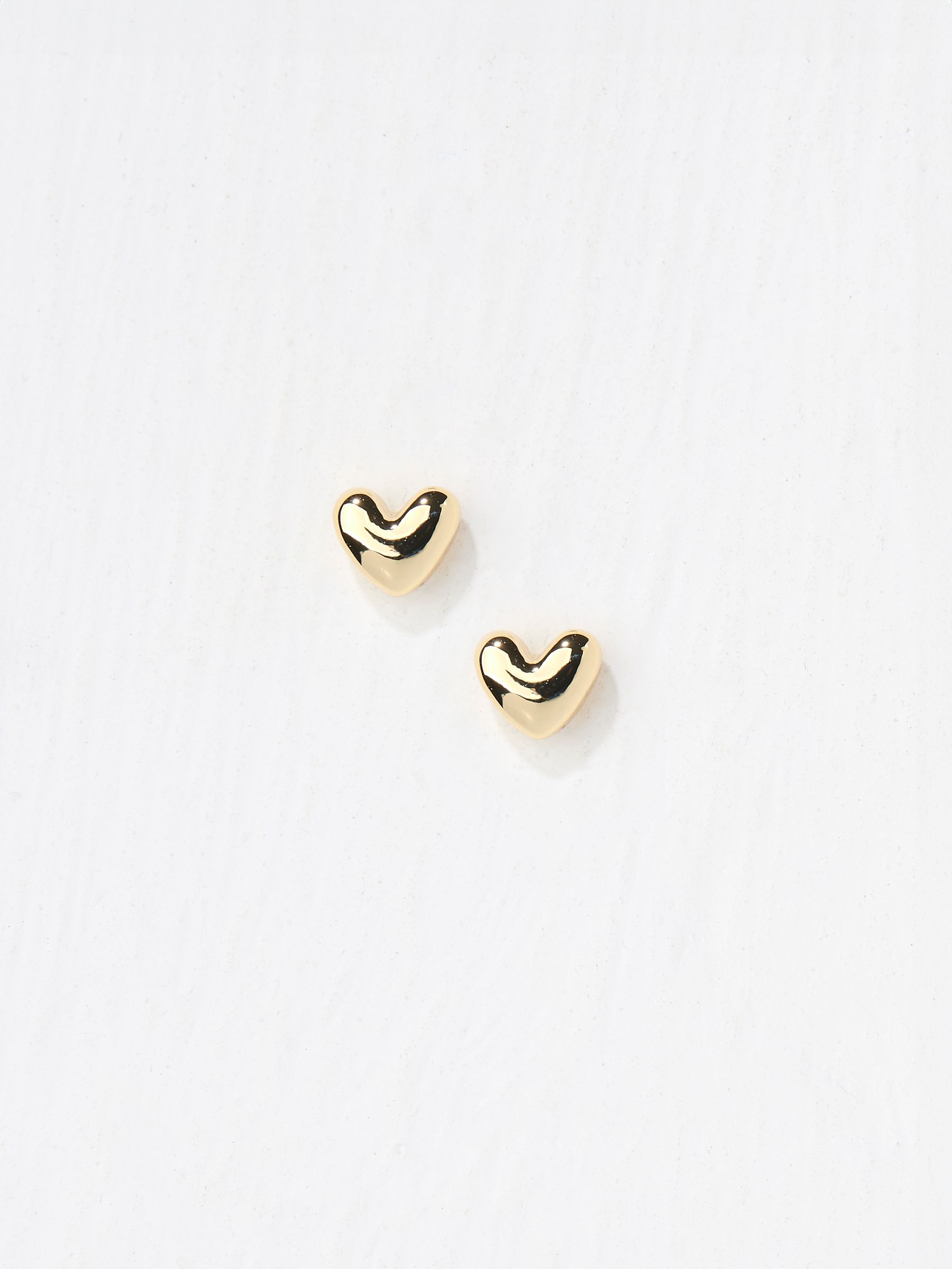 FatFace gold tone heart stud earrings - British product