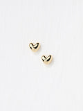 FatFace gold tone heart stud earrings - British product