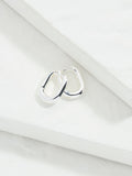 FatFace silver tone oval huggie hoop earrings - British product
