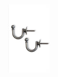 Laura Ashley brass ball end curtain hooks pair, imported from the UK