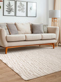 THE RUG EDIT Cream Axel Grid Rug