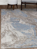THE RUG EDIT Blue Ritz Marble Rug