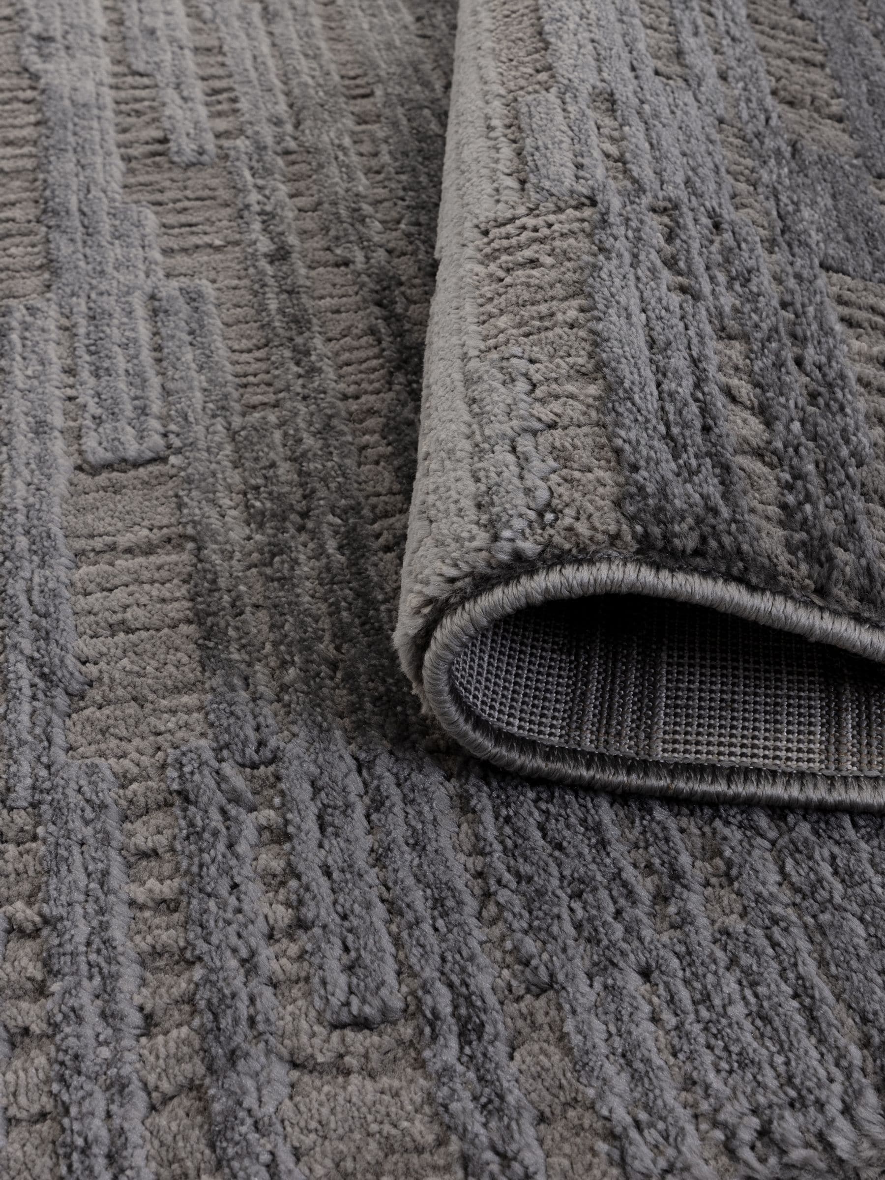The Rug Edit Charcoal Axel Grid rug - British product