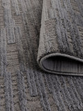 The Rug Edit Charcoal Axel Grid rug - British product