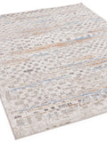 Rug Edit Metallic Miro Grid rug, imported from the UK