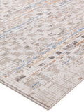Rug Edit Metallic Miro Grid rug, imported from the UK