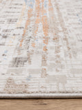Rug Edit Metallic Miro Grid rug, imported from the UK