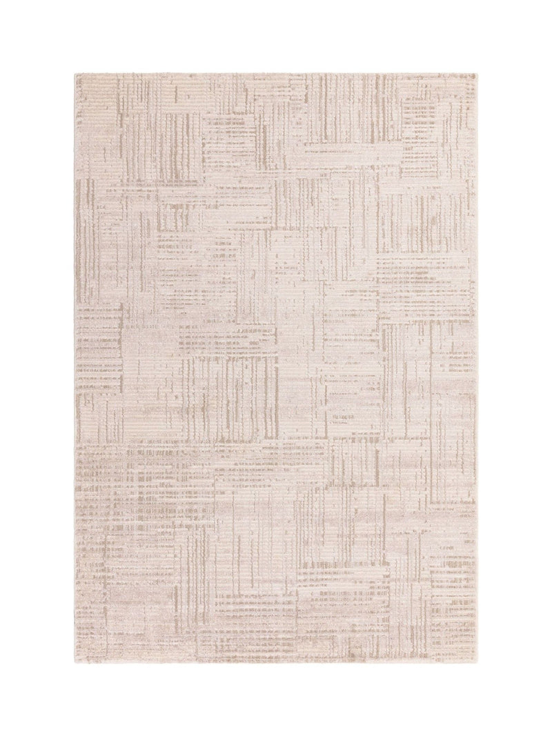 THE RUG EDIT cream Axel crosshatch rug, UK version