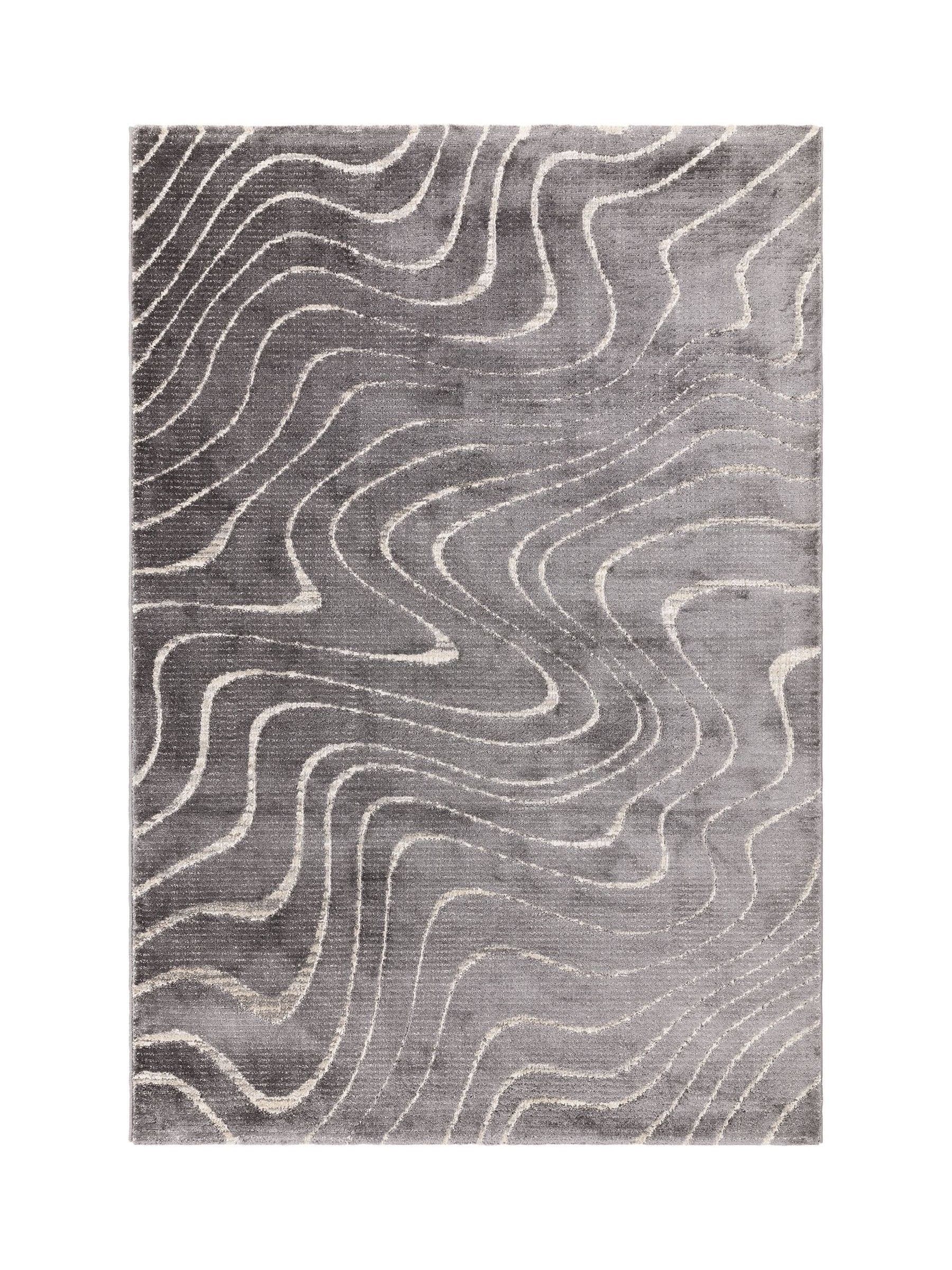The Rug Edit Axel Wave rug in charcoal, UK version