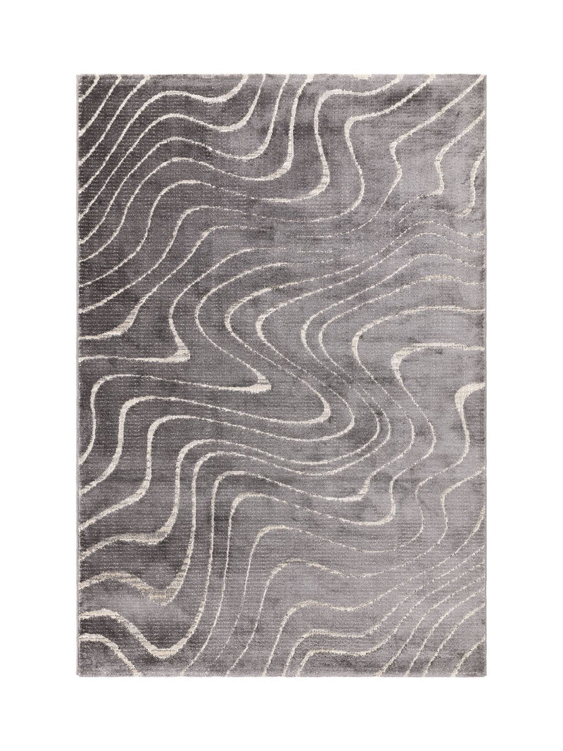 The Rug Edit Axel Wave rug in charcoal, UK version
