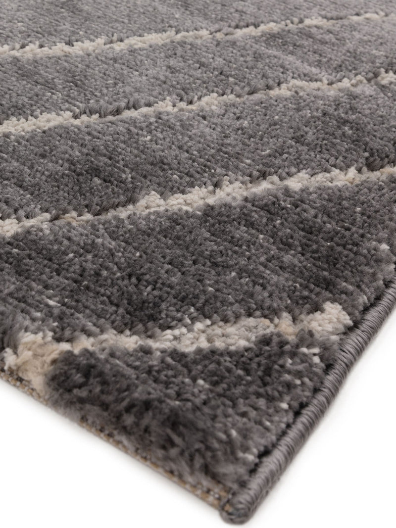 The Rug Edit Axel Wave rug in charcoal, UK version