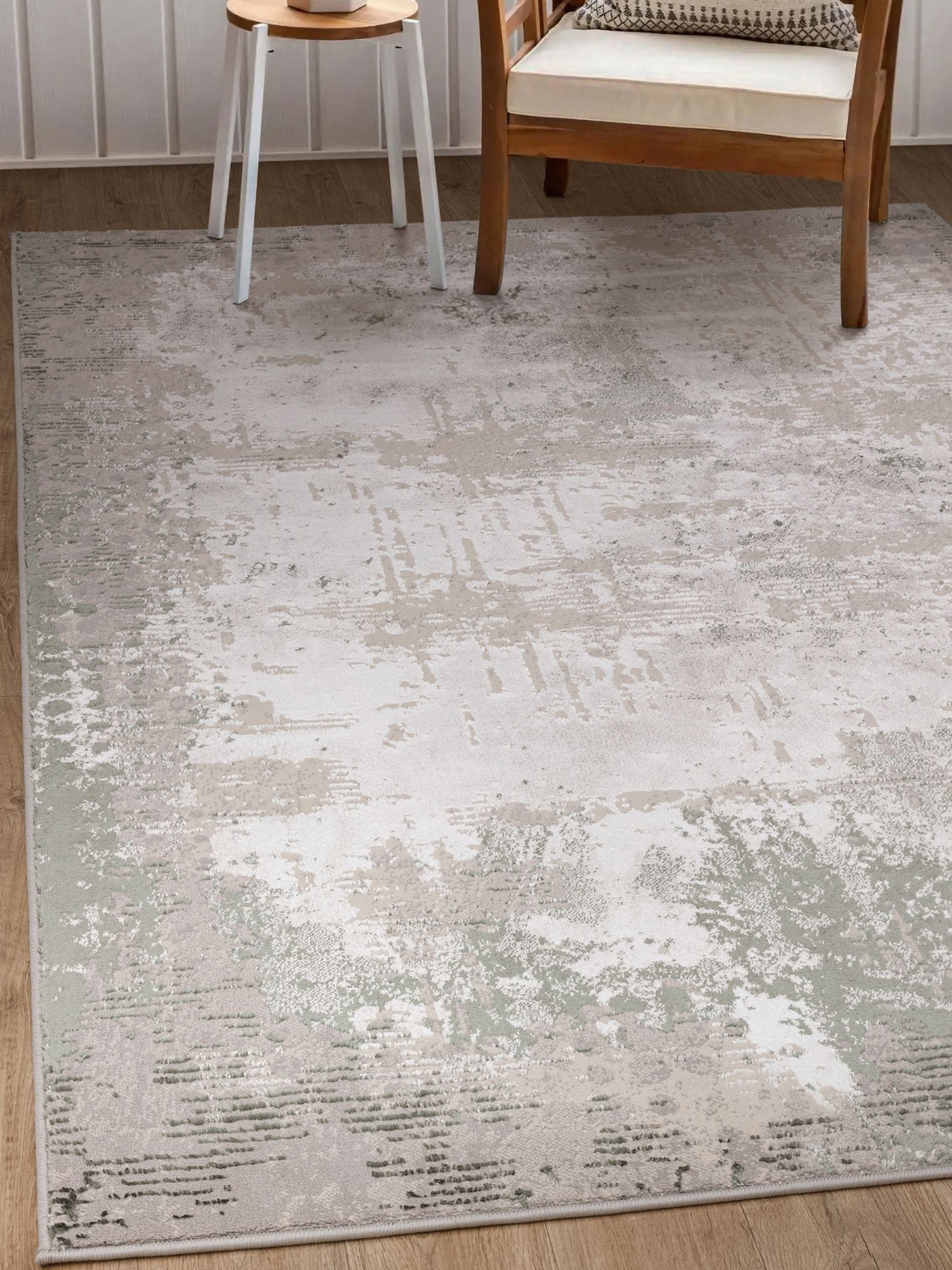 THE RUG EDIT Green Ritz Absract Rug