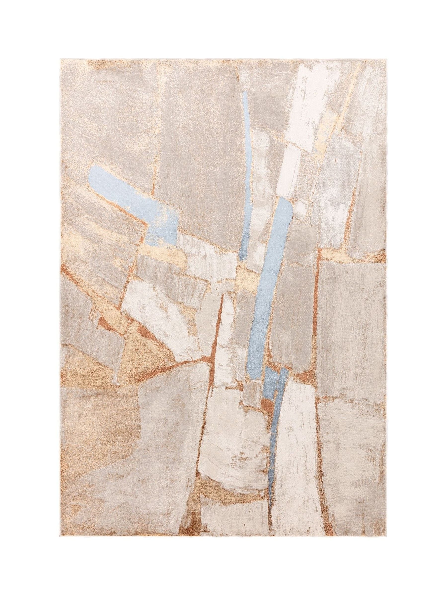 Rug Edit metallic Miro shapes rug, imported from the UK