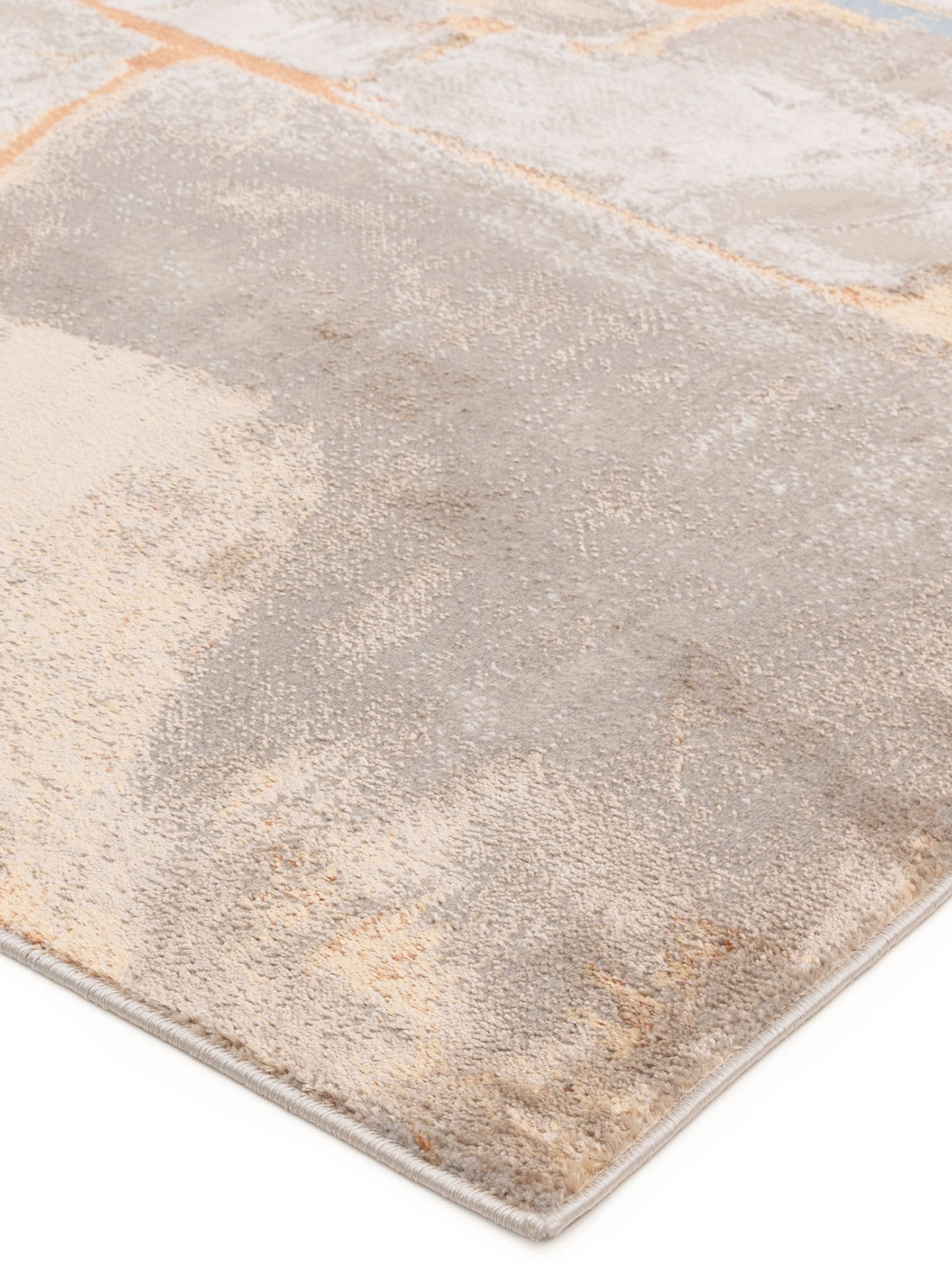 Rug Edit metallic Miro shapes rug, imported from the UK