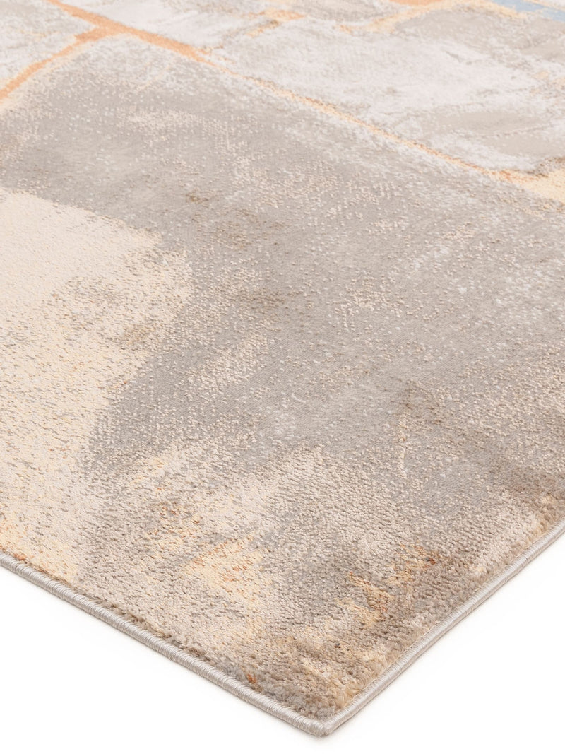 Rug Edit metallic Miro shapes rug, imported from the UK
