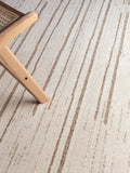 The Rug Edit cream Oslo broken stripes rug - British product