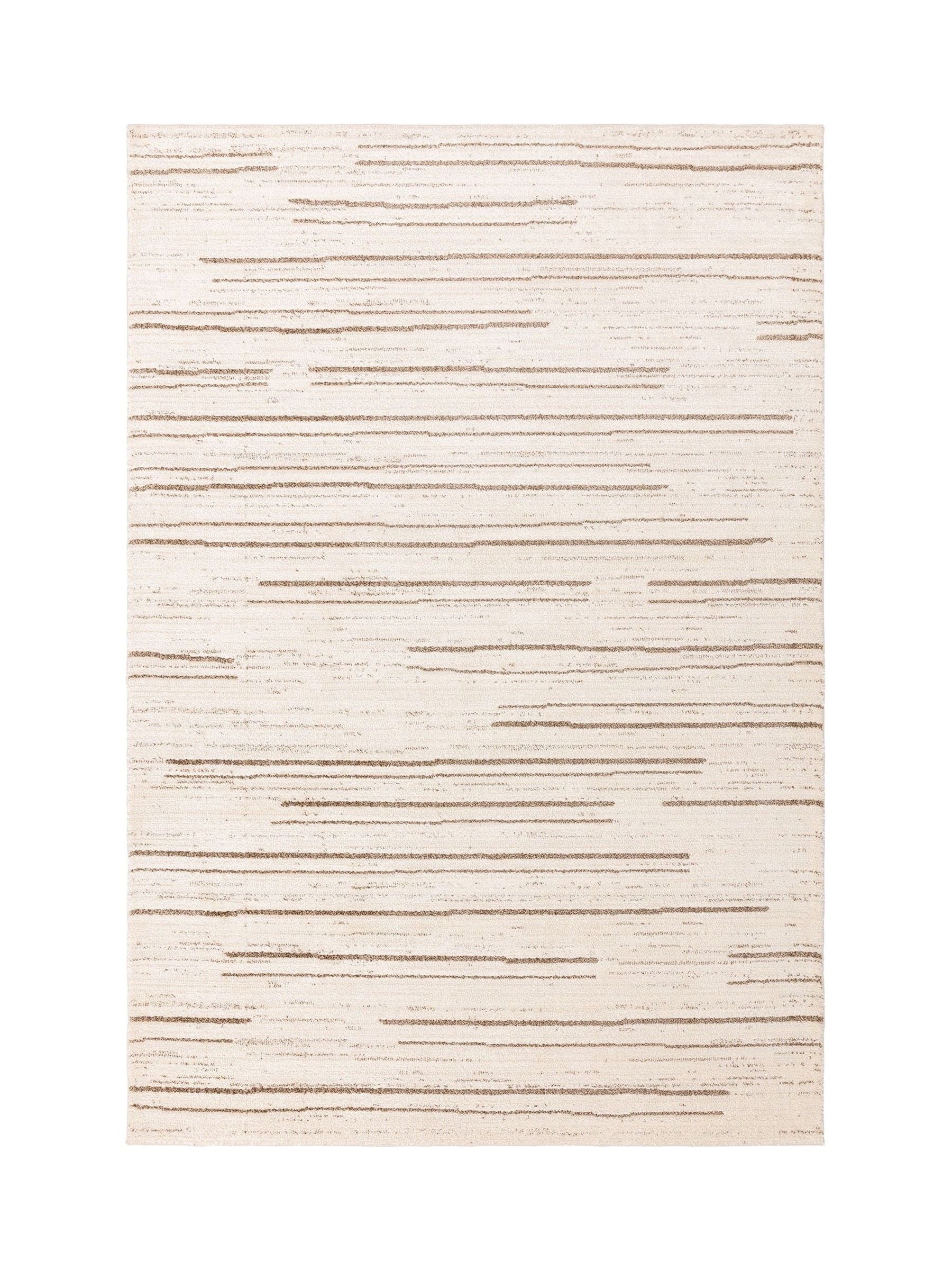 The Rug Edit cream Oslo broken stripes rug - British product