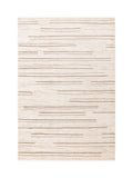 The Rug Edit cream Oslo broken stripes rug - British product