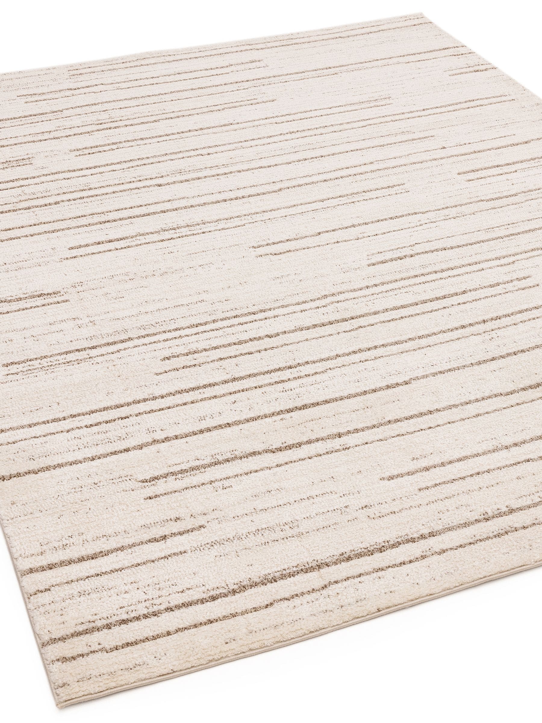 The Rug Edit cream Oslo broken stripes rug - British product