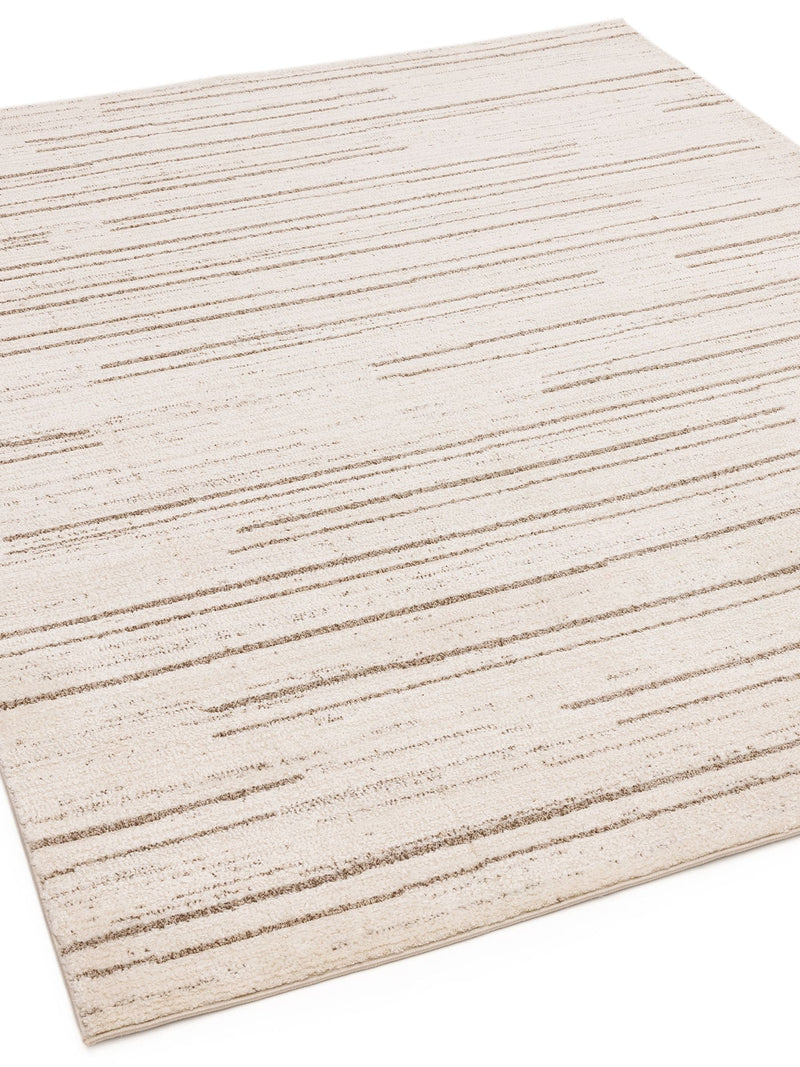 The Rug Edit cream Oslo broken stripes rug - British product