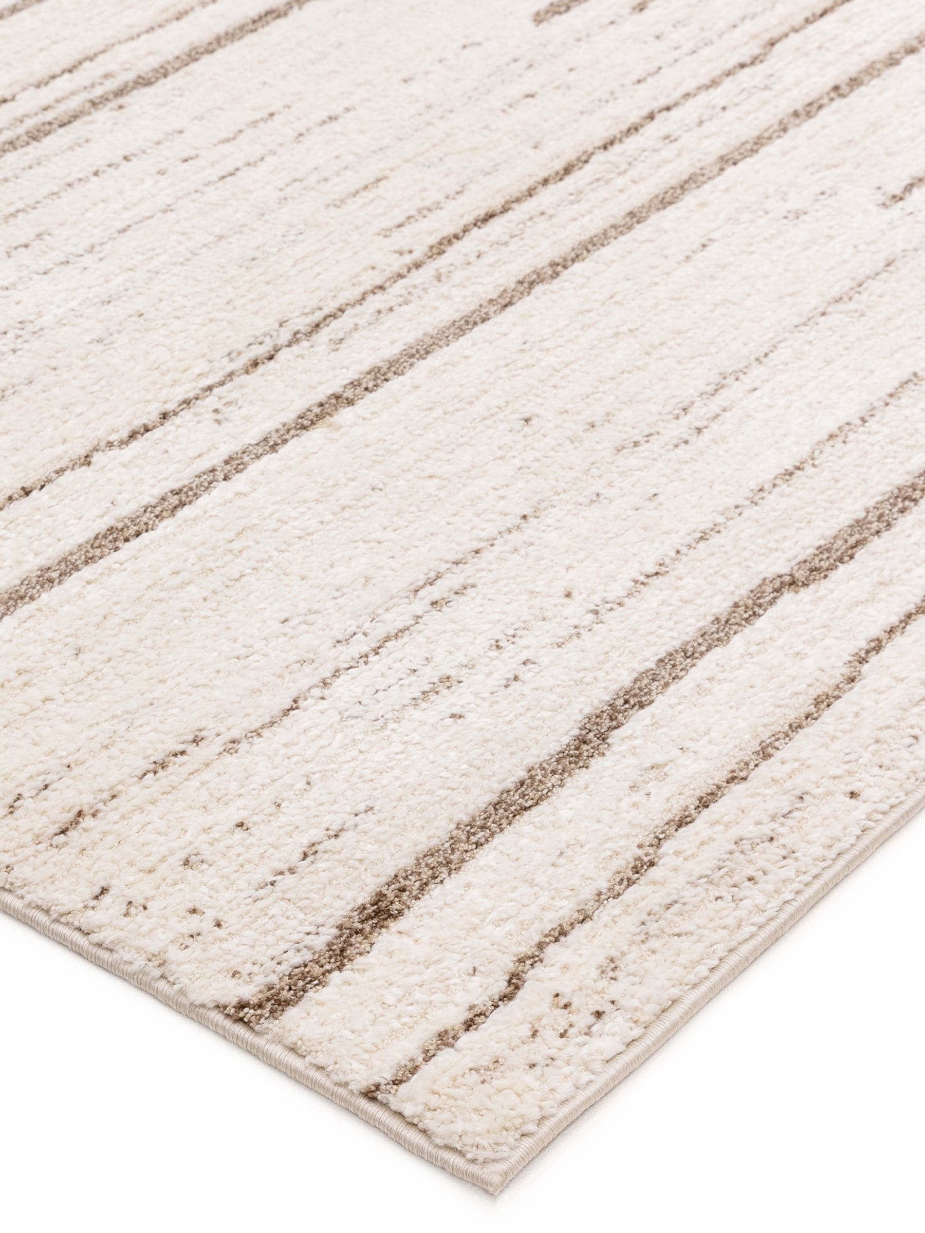 The Rug Edit cream Oslo broken stripes rug - British product