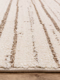 The Rug Edit cream Oslo broken stripes rug - British product