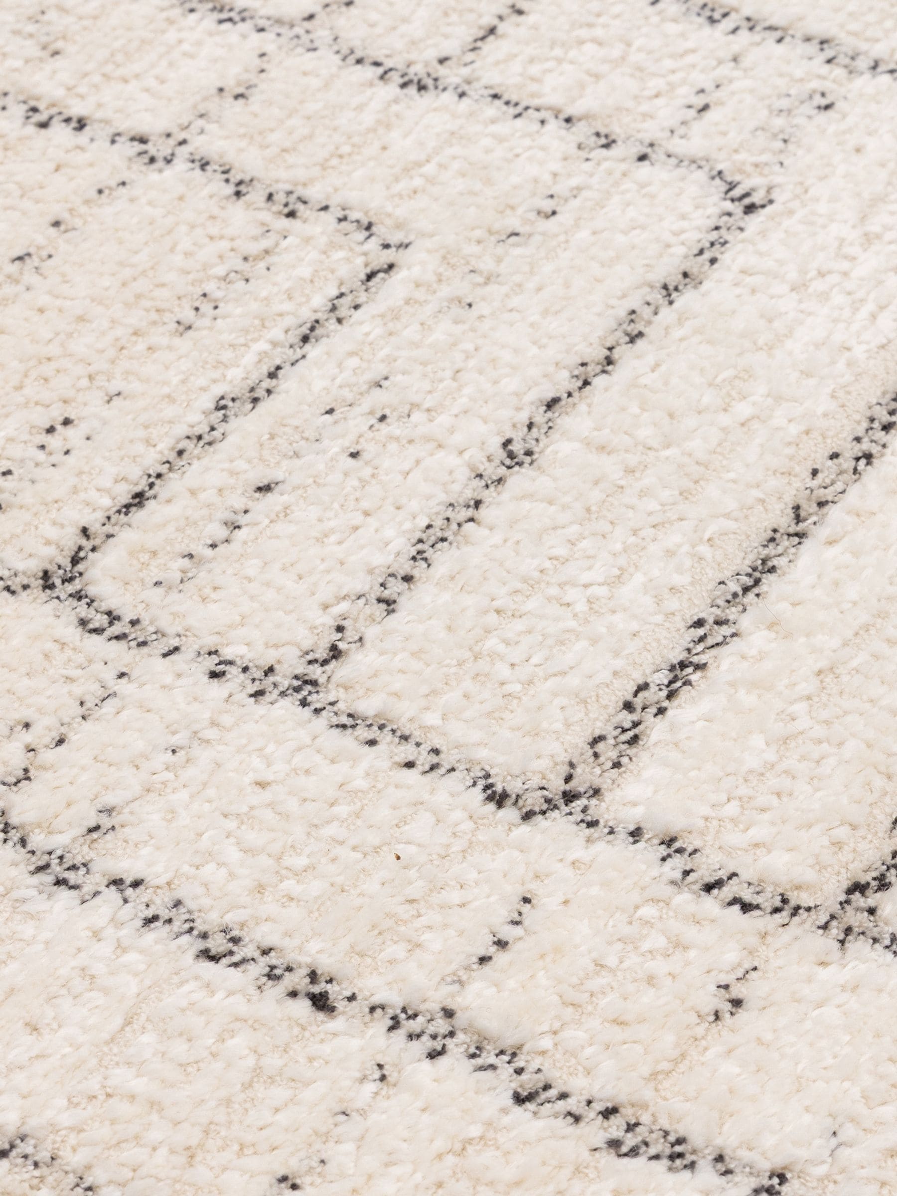 The Rug Edit Oslo Angles cream grey rug - British product