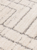 The Rug Edit Oslo Angles cream grey rug - British product