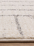 The Rug Edit Oslo Angles cream grey rug - British product