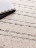 The Rug Edit Cream Grey Oslo Broken Stripes rug, UK version