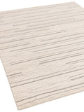 The Rug Edit Cream Grey Oslo Broken Stripes rug, UK version