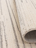 The Rug Edit Cream Grey Oslo Broken Stripes rug, UK version