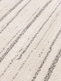 The Rug Edit Cream Grey Oslo Broken Stripes rug, UK version