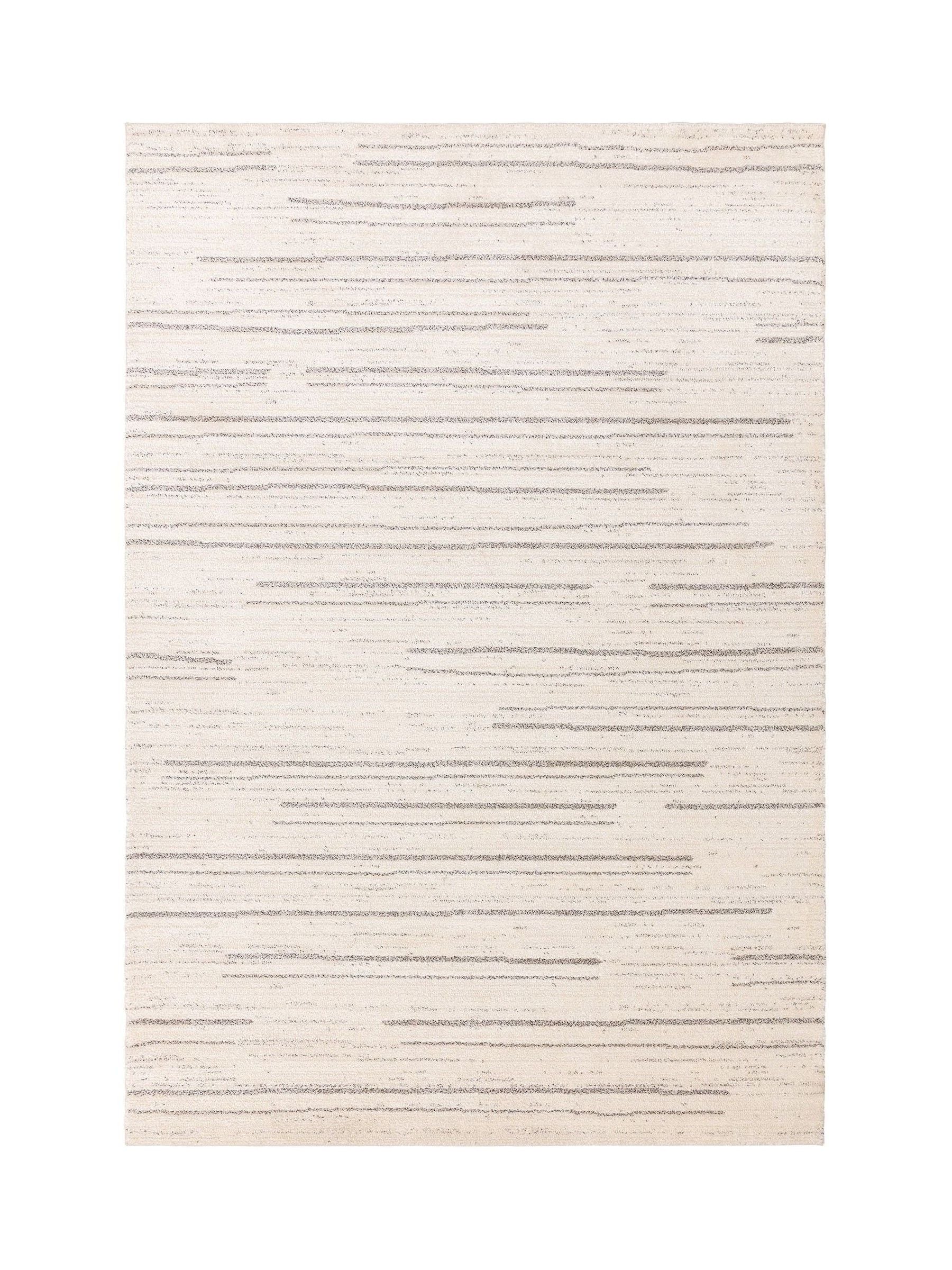 The Rug Edit Cream Grey Oslo Broken Stripes rug, UK version