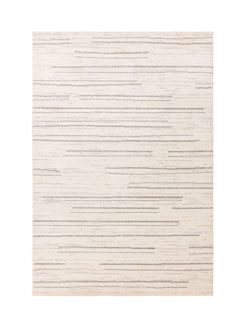 The Rug Edit Cream Grey Oslo Broken Stripes rug, UK version