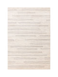 The Rug Edit Cream Grey Oslo Broken Stripes rug, UK version