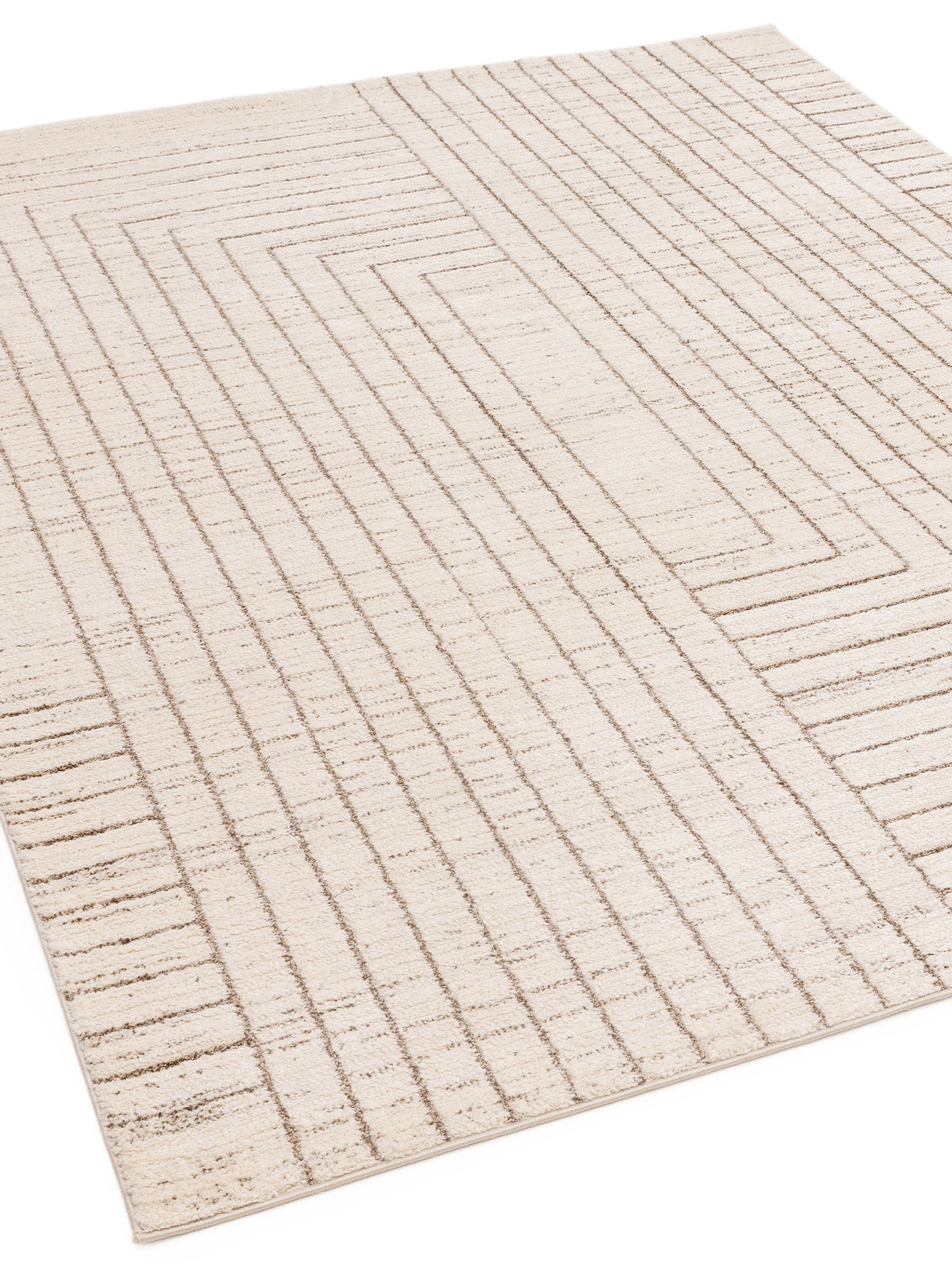 The Rug Edit cream Oslo Angles rug (British brand)
