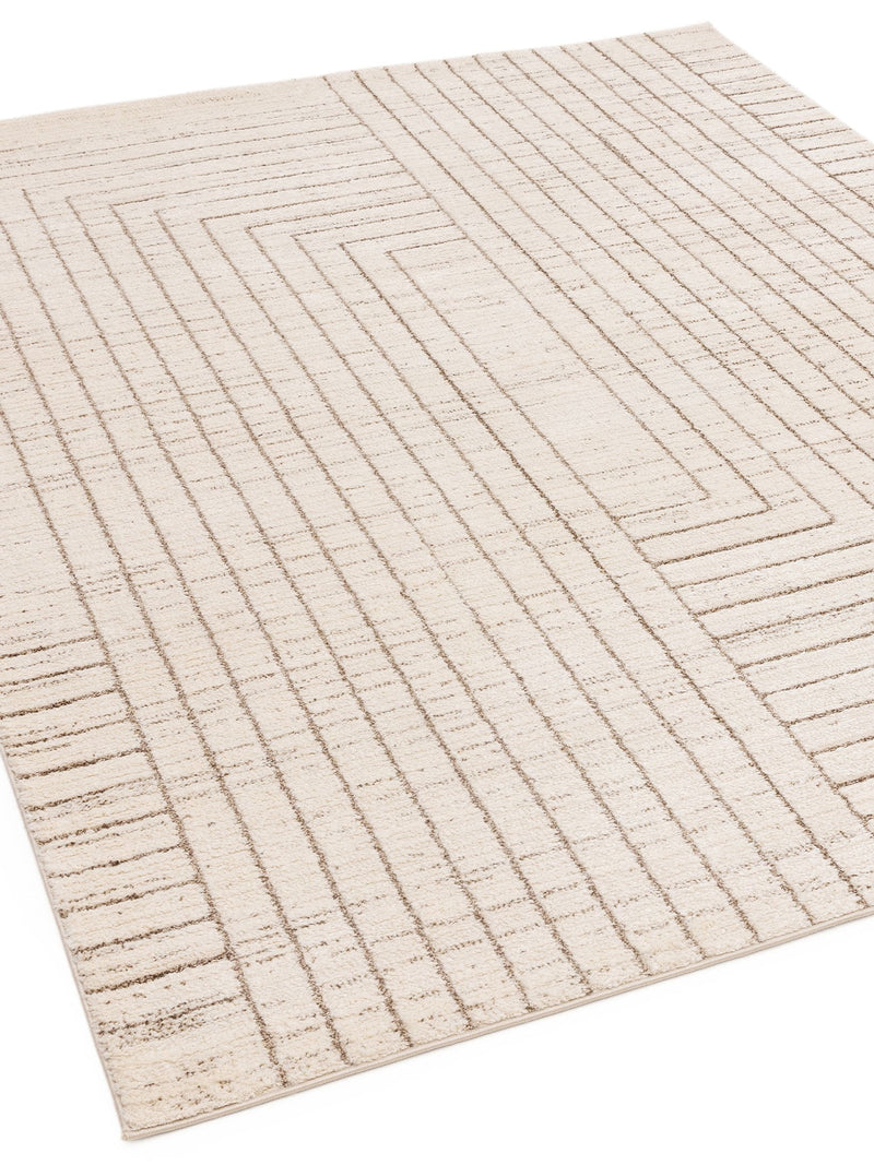 The Rug Edit cream Oslo Angles rug (British brand)