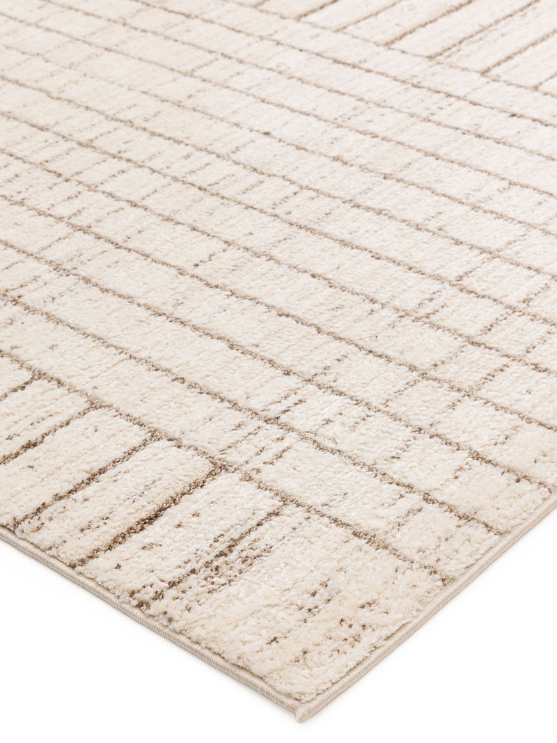 The Rug Edit cream Oslo Angles rug (British brand)