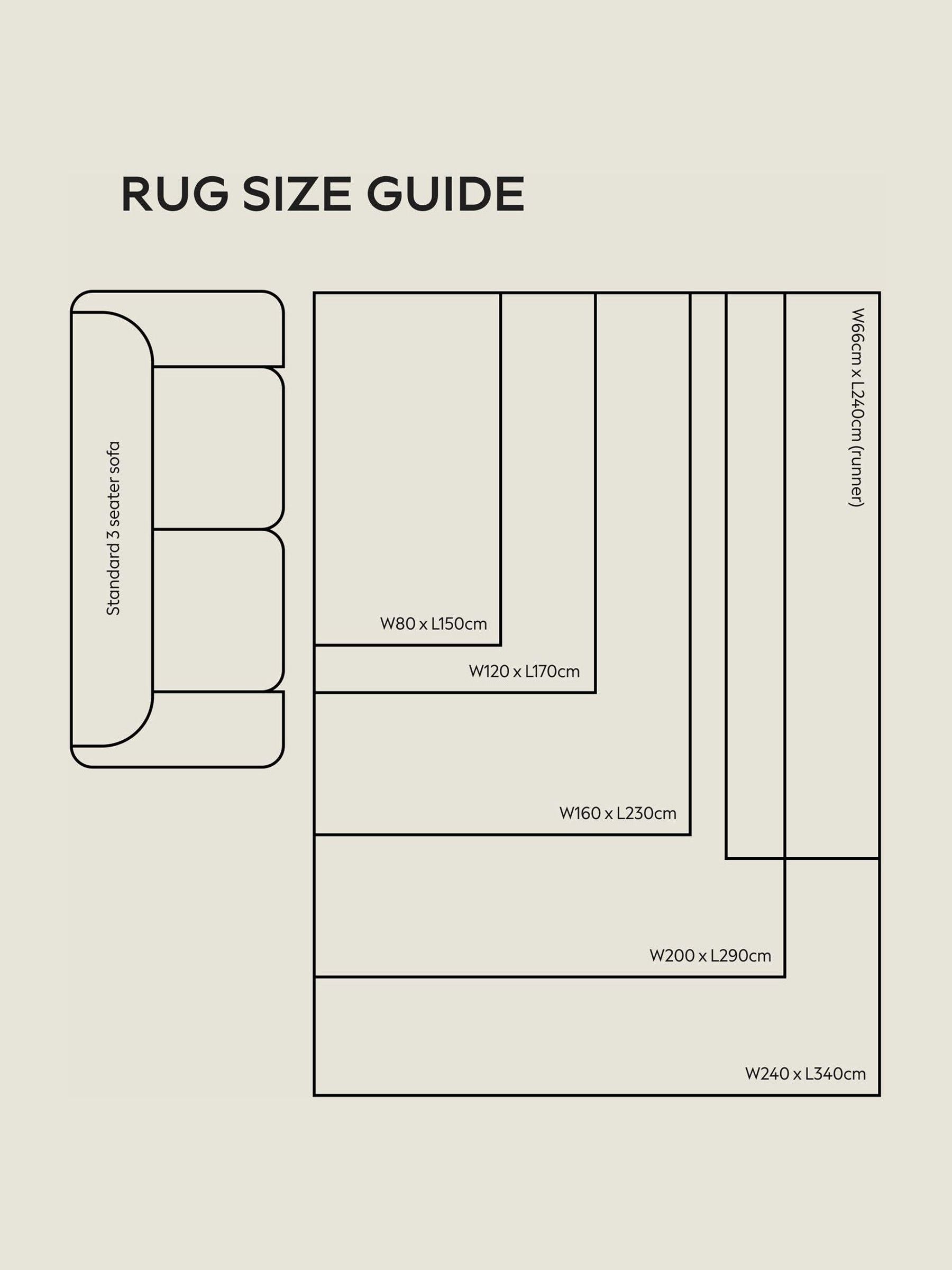The Rug Edit cream Oslo Angles rug (British brand)