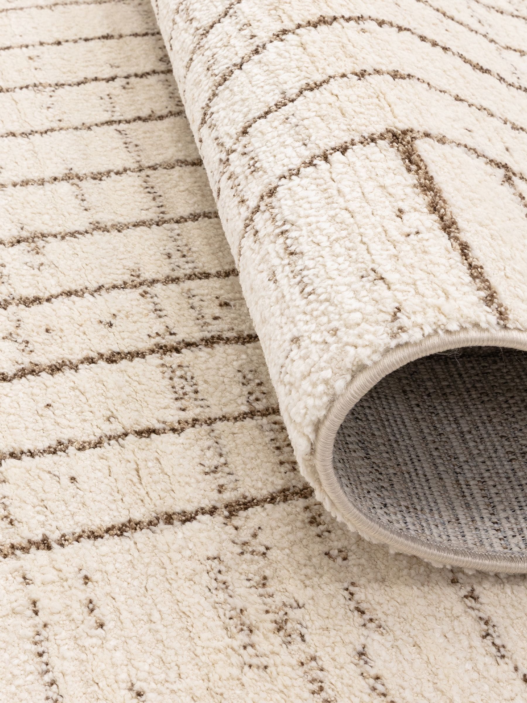 The Rug Edit cream Oslo Angles rug (British brand)