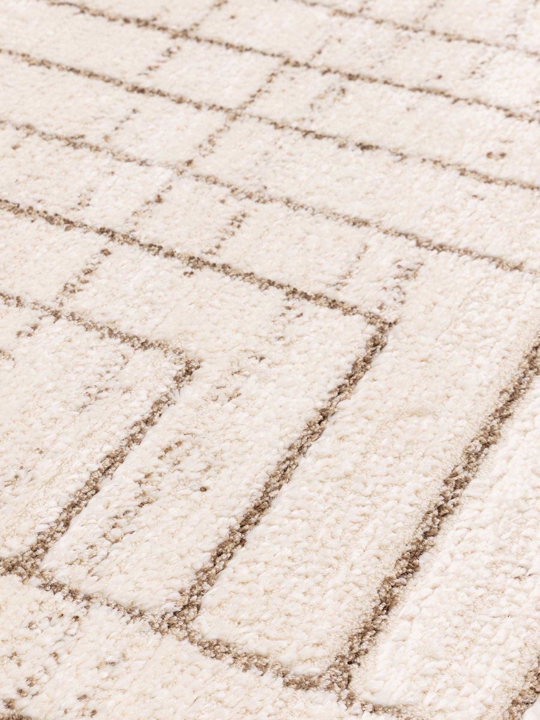 The Rug Edit cream Oslo Angles rug (British brand)