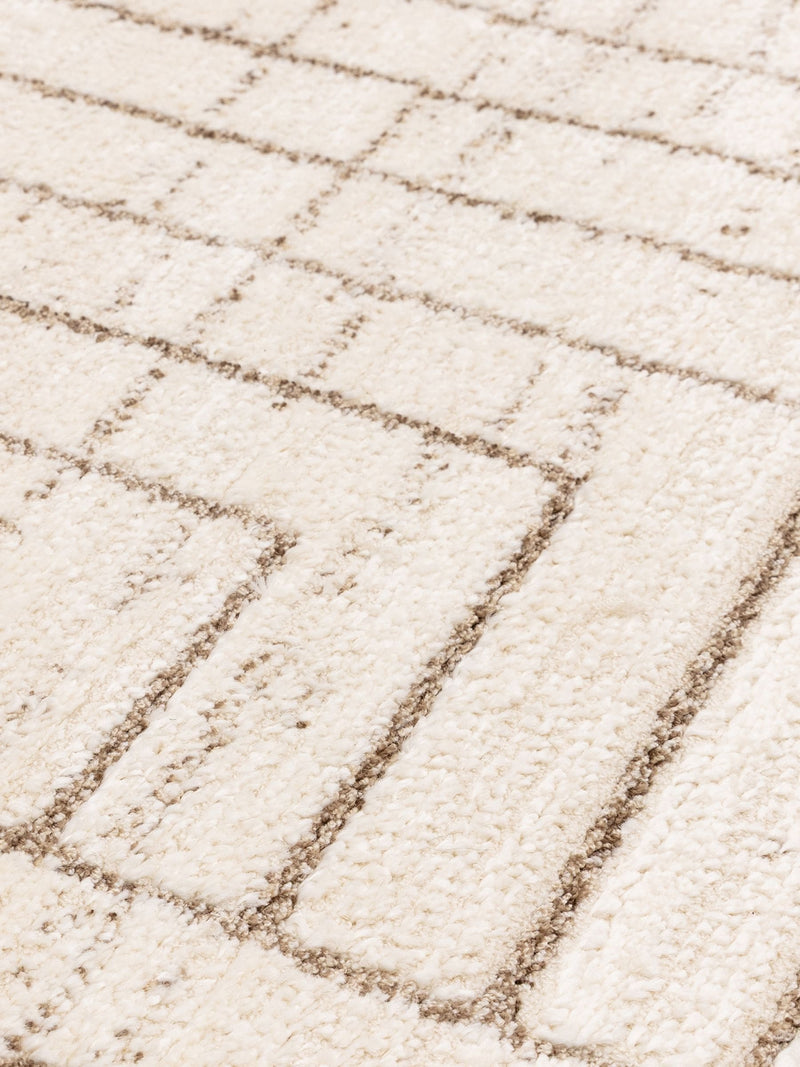The Rug Edit cream Oslo Angles rug (British brand)