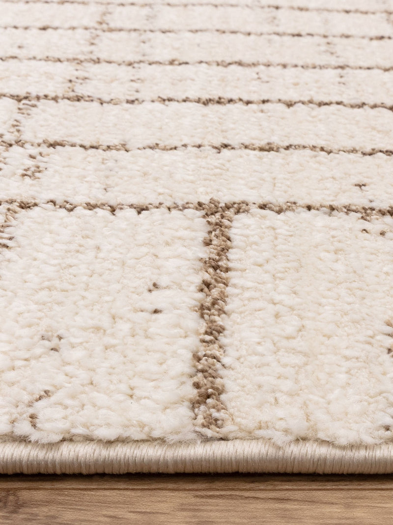 The Rug Edit cream Oslo Angles rug (British brand)